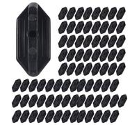 Zeroupshop 100 PCS PE Composite Deck Board Clips, For WPC Decking Clips Plastic Fixings, No Visible Screws