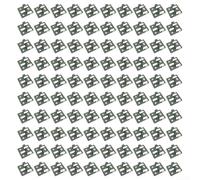 Zeroupshop 100 pcs Stainless Steel WPC Decking Clip Invisible Fasteners for Wood Plastic Composite Flooring 3 mm 5 mm Gap 7-9 mm Height Weather Resistant Terrace Buckles(A9MM)