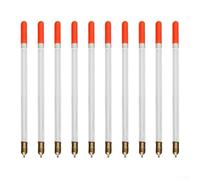 Zeroupshop 10pcs Plastic Fishing Floats Bobbers Set Multi Purpose Fish Feed Tube Coarse Fishing Tackle for Stillwater Running Water Sea Rock Ice Stream Lake(A)