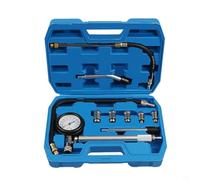 Zeroupshop 11-Piece Cylinder Pressure Gauge Kit, 0-300PSI/0-20BAR Dual-Scale Engine Tester with Flexible Hose and Adapters for Car Automotive Diagnosis