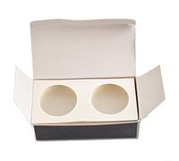 Zeroupshop 12 Sizes Coin Holders Cardboard Storage Boxes for Collection, Square Paper Protectors with Inner Diameters 17.5-40mm, Safe Album Supplies for Stamp and Currency Organizing(37mm)