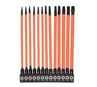 Zeroupshop 13 PCS Screwdriver Bit Set for Torx Head T5-T40 Magnetic for Impact Driver Bits Metal Silicone Construction with Torsion Zone for Workshop Equipment 75 mm 100 mm 150 mm(150mm)
