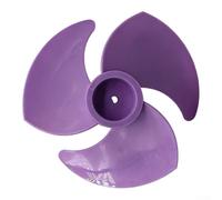 Zeroupshop 180mm PVC Fan Blade for Turbine Floor Fans, 3-Leaf Air Circulation Replacement Part with D-Shaped Aperture, Quiet Cooling Accessory(purple)