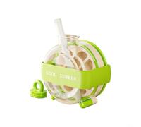 Zeroupshop 2 in 1 Ice Cube Bottle 2in PP Portable Reusable Green