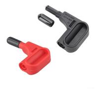 Zeroupshop 2 Pack 4 mm Banana Plugging Test Probes Copper Magnetic Tips Digital Multimeter Leads Red and Black for Electrical Measurement Tools 54x31.2x13.8 mm Length 5 cm