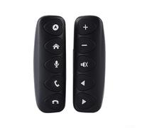 Zeroupshop 2 Pcs Wireless Steering Wheel Remote Control Buttons with LED Backlight, ABS Material, Compatible with Most Car DVD Navigation Systems, Built-in Battery for Up to Two Years Use