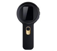 Zeroupshop 200X Handheld Digital Microscope With 2-Inch HD IPS Screen, 16 Adjustable LED Lights, Image Stabilization, Black Or White For Field Observation And On-the-Go Research(Black)