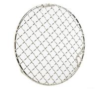 Zeroupshop 201 Stainless Steel Round Cooling Rack, 1 PC Round Cooking Rack, For Barbecue Charcoal Grilling(165mm)