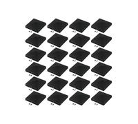 Zeroupshop 24 PCS Fence Post With Drilled Holes For 4X4 Inch Square Posts, Black Deck Post Neat For Fenced Posts, Pyramid Design Fence