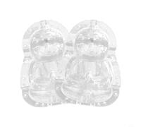 Zeroupshop 2pcs Vegetable and Fruit Shaping Molds, 5cm Transparent Plastic Tool, for Growing Buddha Gourd Stereotypes, Novelty Yard Backyard Planting Accessories