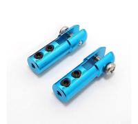 zeroupshop 2x Metal Rudder Arms Linkage for RC Boat Plane(Blue)