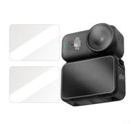 zeroupshop 3-Pack For Ultra HD Tempered Glass Screen Protector, for DJI For Osmo for nano, 9H Hardness Scratch Resistant Film Cover, with Soft Lens Protectors