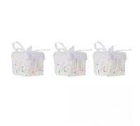 Zeroupshop 3 Pack Macaron Color Foam Christmas Tree Ornaments 7 Cm Pastel Holiday Decorations With Light Colours Compact Round Baubles For Seasonal Home Décor(white)