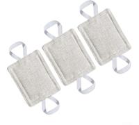 Zeroupshop 3 Pcs Door Silencer Set, Quiet Door Closer Cushion, Noise Reducing Prevent Locking, Cotton Linen Apricot, 3x4 Inch