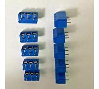 zeroupshop 3 Pin 5.08mm Pitch Male Female PCB Screw Terminal Block AC0-240V,10 Sets for Crystal Oscillator,for IC Socket, for DIY PCB Board