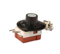 Zeroupshop 3-Pin Control Switch Knob TS-200SB-C, 50-200°C Mechanical Rotary Thermostat for Hot Water Boilers, Refrigerators, Freezers with Overheat Protection