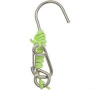 Zeroupshop 316 Stainless Steel Scuba Diving Reef Hook with Safety Rope, Quick Release Buckle, Glow-in-the-Dark Line for For BCD Gear, Royal Blue(I)