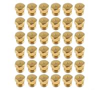 Zeroupshop 36 PCS Brass M6x0.75 mm Gas Burner Nozzle Set with Multiple Apertures 0.3 mm-1.9 mm for LPG to Natural Gas Conversion on Stoves Cooktops Ovens(Bagged)