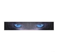 Zeroupshop 3D Car Windshield Sticker Terror Decor Sunshade Decal for Front Rear Window, PVC Self-Adhesive Graphic with Rubber Base, No, 52.36x8.27(Blue Eyes)