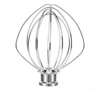 zeroupshop 4.5QT Stainless Steel Whisk Attachment K45WW