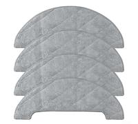 Zeroupshop 4 Or 10 Pack Washable Reusable Microfibre Mop Cloth, Compatible For ABIR K30 Robot Vacuum Cleaner, Replacement Parts For Efficient Floor Cleaning, Grey(4 PACK)