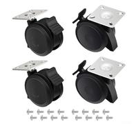 Zeroupshop 4 Pack BBQ Grill Casters Replacement Set with Locking Wheels for Weber for Spirit 200/300 Series E-210 E-215 E-310 SP-310 E-315 S S-315 E-320