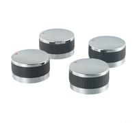 zeroupshop 4Pcs Control Knobs Replacement Grill Control Knob Suitable for Multi-Function GrillsFor Oven, Stove, Plasti 58/50mm(50mm)