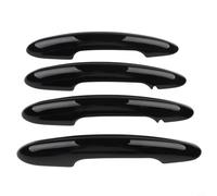 Zeroupshop 4PCS Gloss Black Door Handle Covers for MINI Cooper F55 5-Door 2014+ & Countryman F60 2017+, ABS Trim Cap with LED Puddle Light Notch, No Keyless Entry