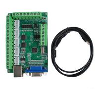 Zeroupshop 5-Axis For CNC Motion Control Card Stepper Motor Driver Board, 12-24V Input with 0-10V Analog & Output, Opto-Isolated for For CNC Router Engraving Machine(B)
