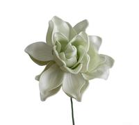 Zeroupshop 5 Pcs Artificial Gardenia Flowers Bouquet Set, Lifelike EVA Floral Décor for Home, Living Room Bedroom or Wedding Centerpieces Flexible Stems Arrangement(Green)