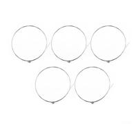 Zeroupshop 5 Pcs Single Acoustic Guitar Strings Top 1 st E Plain Steel Wire Gauge .012 High Carbons Replacement for Broken String Repair Silvery Tones