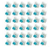 zeroupshop 50 PCS Mechanical Keyboard Switches 3-Pin Tactile Key Clicker Pre-Lubed Clear Housing for Custom Gaming Typing for MX Style Compatible Black Red Brown Purple Green(Green)