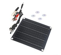 Zeroupshop 50W Monocrystalline Silicon Solar Panel with Dual & Output, Portable Photovoltaic Charger for Camping Hiking Cycling, 12V Battery Charging Kit