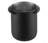 Zeroupshop 58mm Espresso Dosing Cup, 304 Stainless Steel Coffee Ground Distributor, with Wide Mouth, for Portafilter and Grinder, For Easy Clean Dishwasher Safe For Barista Tool(Black)