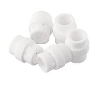 Zeroupshop 5PCS MB 24KD Gas Diffuser, For Binzel Abicor MIG Welding Torch 250A Ceramic Nozzle Replacement Industrial Welding Accessory