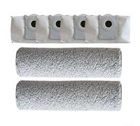 Zeroupshop 6 Pack Accessories for Deebot X9 Pro for OMNI, X11 Pro for OMNI, T80s for OMNI, 4 Activated Carbon Filter Dust Bags and 2 Washable Mop Roller Brushes