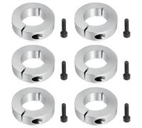 Zeroupshop 6-Pack Aluminum Alloy Adjusting Rings, 20mm Inner 40mm Outer Diameter, 12mm Thick, for Handcarts Go-Karts Pedal Cars, Shaft Positioning and Fixation