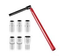 zeroupshop 7 Piece Sink Wrench Set with Upright Faucet Wrench and 6 Socket Sizes 8 mm to 14 mm, Plumbing Tool Kit for Valve and Pipe Installation or Removal(1 Set)