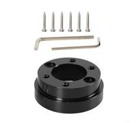 zeroupshop 70mm PCD Aluminium Steering Wheel Hub Adapter Plate CNC Precision for Logitech G25, G27, G29 and G920 Gaming, Fits 13in/14in Racing Simulator Steering Wheels(Black)