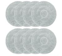 Zeroupshop 8 Packs Microfiber Mops Cloths for Cecotec for CONGA M 100 Spin AI Robot Vacuums, Washable Replacement Pads for Efficient Cleaning, Pet Hairs and Hard Floors