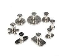 Zeroupshop 8 Piece Aluminum Puller Tabs Kit, 8 Sizes Dent Repair Tools for Car SUV Truck Body Panel Removal, Professional DIY Suction Cup Lifters Set