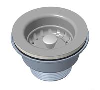 Zeroupshop 85mm Sink Strainer Stainless Steel and PVC Drain Basket Waste Filter for Kitchen Sinks Granite Marble Plastic Effective Debris Blocker For Install