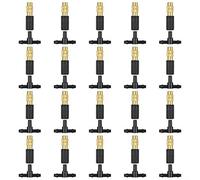 Zeroupshop Adjustable Copper Drip Irrigation Nozzle for 4/7mm Tubing, High Flow Control Spray Head for Greenhouse Garden Agriculture Watering for system (20 Pack)(20)