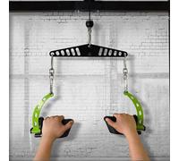 Zeroupshop Adjustable High Pull Down Bar 13-Hole Cable Machine Attachment Training Bar for Lat Pull Down Home Gym Accessories