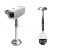 Zeroupshop Adjustable Telescopic Ceiling Mount Bracket 20-40 cm Aluminum Alloy Extension Pole Mounting Support for Projector Monitor Camera Security Installation