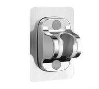 Zeroupshop Adjustable Thickened Shower Bracket Featuring Punched Seat For Reliable Bathroom Shower Head Support, Compatible With Most Standard Fixtures(Silver)