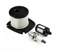 Zeroupshop Air Filter Fuel Line Spark Service Kits Compatible with BG86-CE/SH86 HD2 Leaf Blower Parts 3 Pieces Maintenance Set for Garden Tools