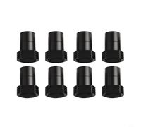 Zeroupshop Aluminium Alloy Bench Dogs Woodworking Table Clamps Hold Down Device with Square Head for Router Table Milling Cutting 19/20 mm Dog Hole 8 Pack(20MM Black)
