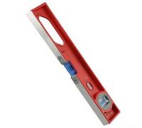 Zeroupshop Aluminum Level Ruler 30cm Dual Bubble Precision(300mm) | Two clear leveling bubbles, accurate vertical horizontal read, 30cm compact size, red aluminum finish