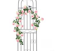 Zeroupshop Artificial Flower Vine 180cm Silk Fake Hanging Plant(A) | Embossed for petal details, screen-printed hues, realistic look, plastic stems, indoor outdoor use